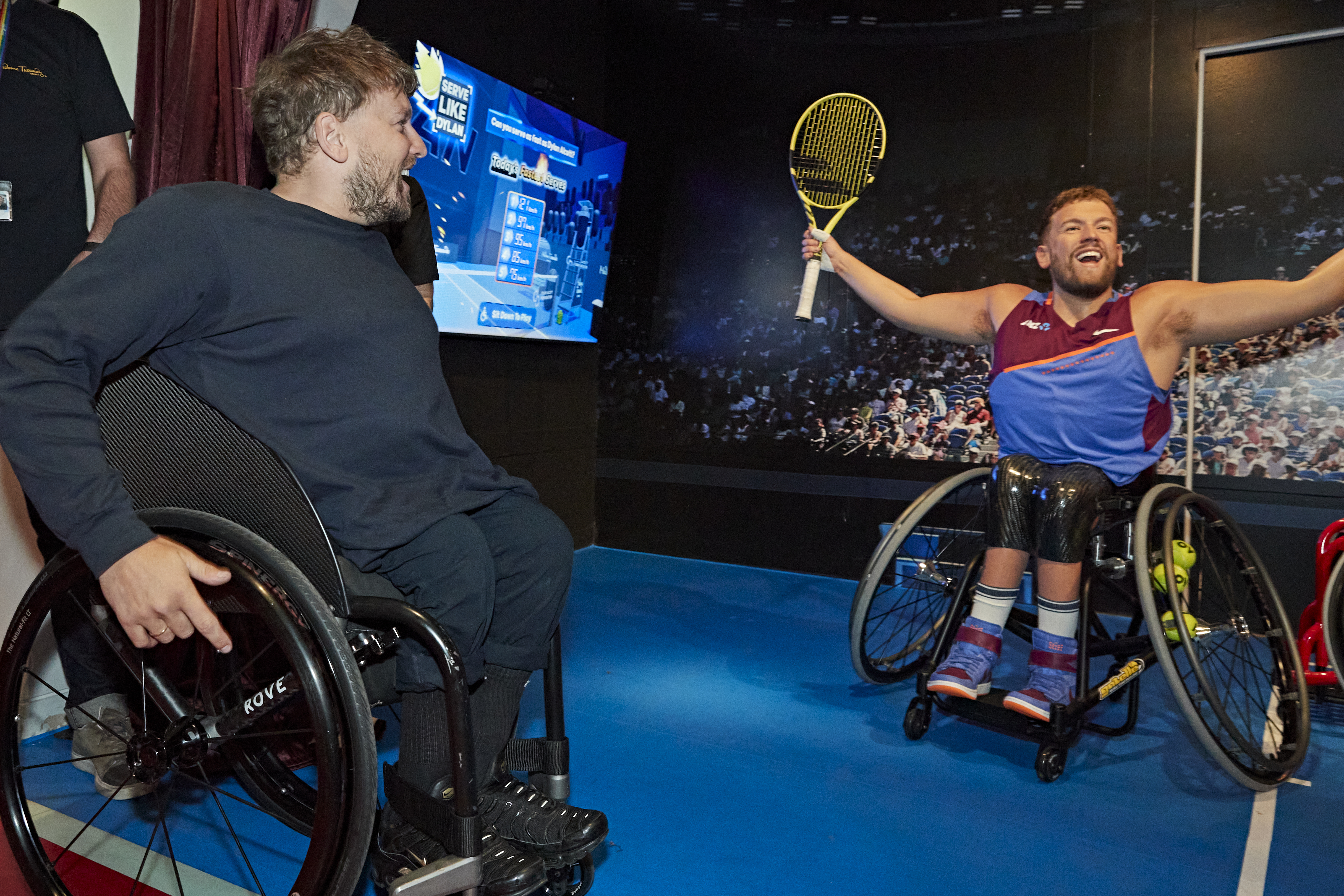 Dylan Alcott (AO) Coming Face To Face With His Wax Self