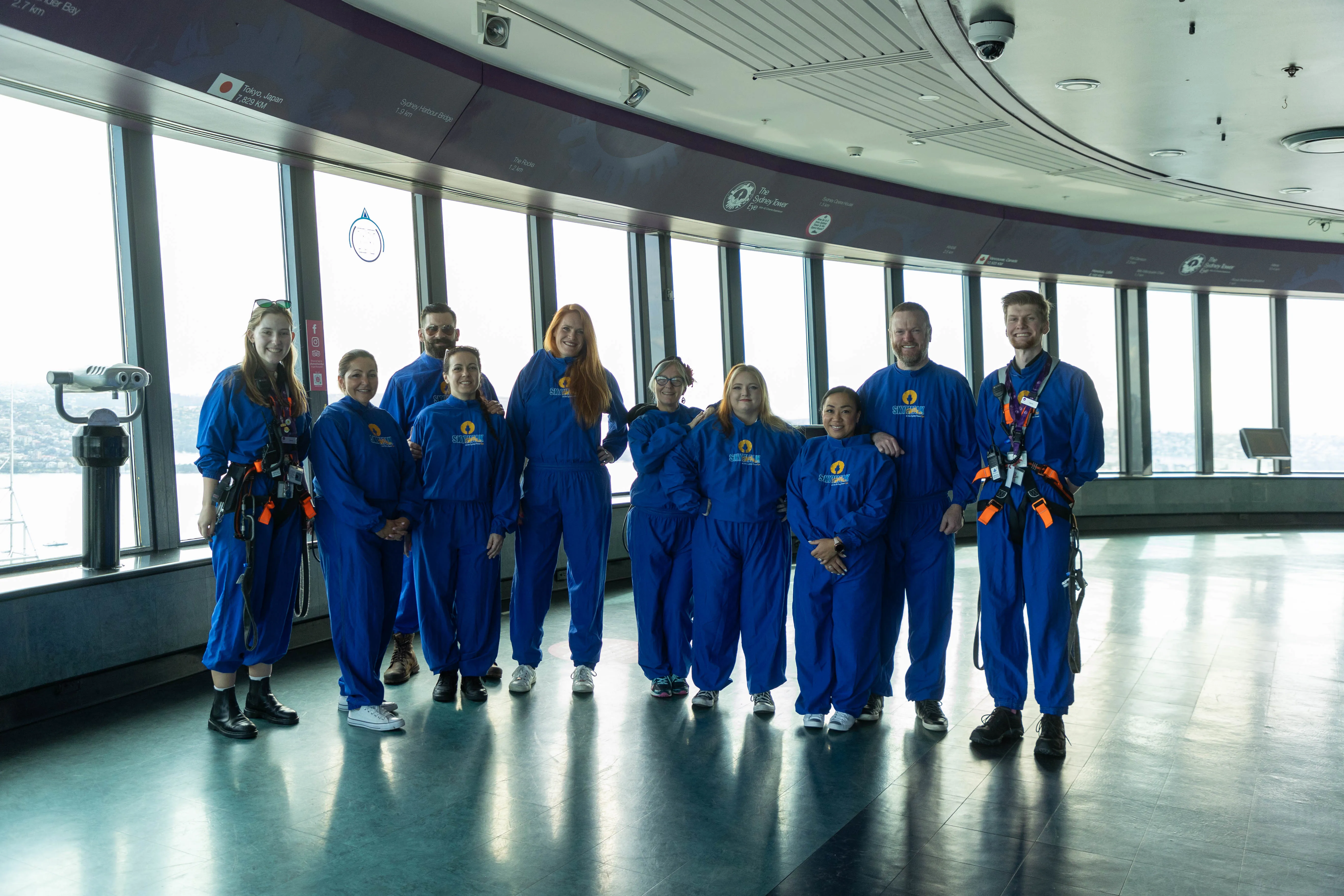 Group Ready To Head Out On SKYWALK