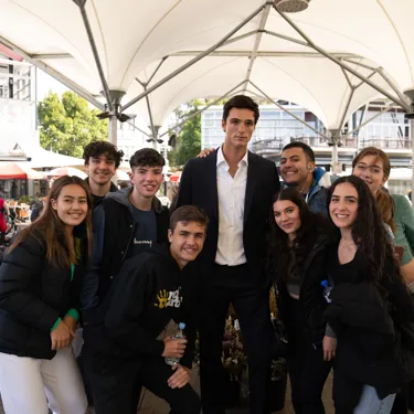 Jacob Elordi At Flower Market With Group