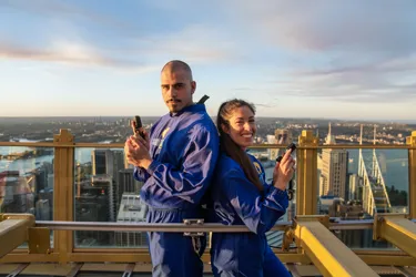 Bondi Ink SKYWALK L R Christopher Moit Cristina Martinez TATTOO GUNS