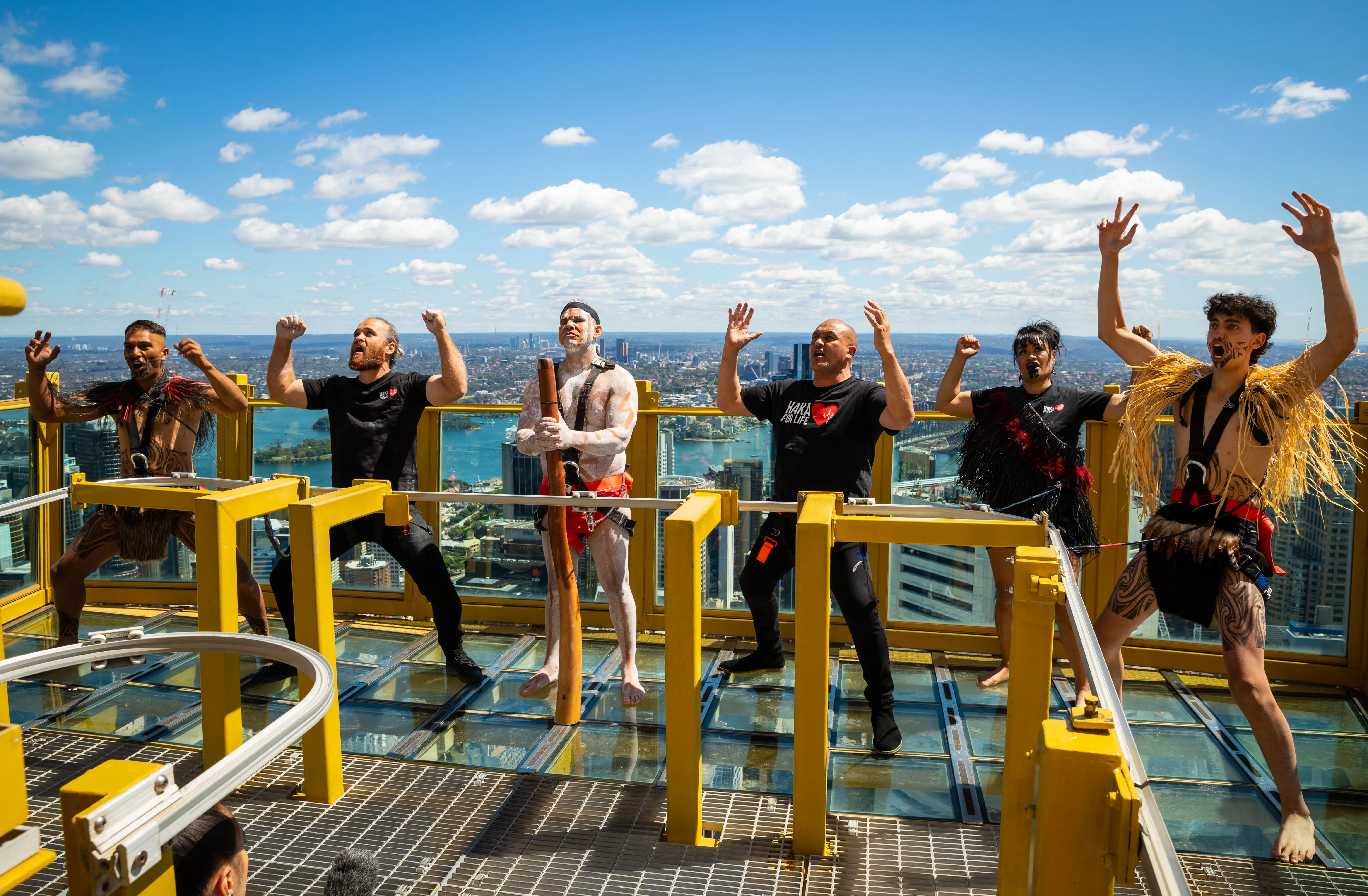 Haka For Life On SKYWALK At Sydney Tower Eye 9