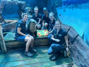 April And The SEA LIFE Sunshine Coast Team